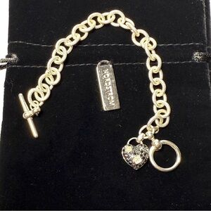 Dweck Black Diamond, Charm Bracelet Sterling Silver